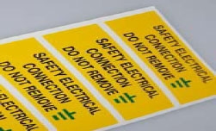 SES WLLF50YBG Warning Electrical Label (Pack 5)