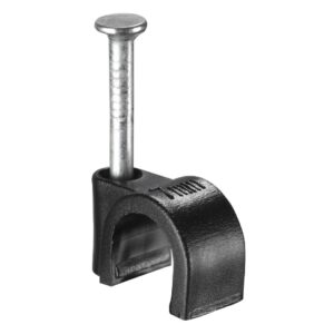 10.0mm Black Round Clips (Box 100)