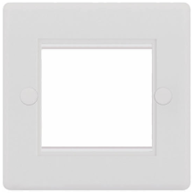 Selectric Frontplate 1G Media & 2G Aperture Smooth White