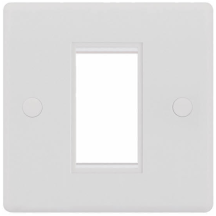 Selectric Frontplate 1G Media & 1G Aperture Smooth White