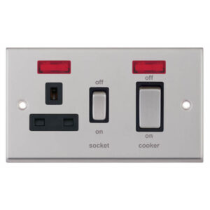 Selectric 7MPRO 45A Cooker Units with Switched 13A Socket & Neons