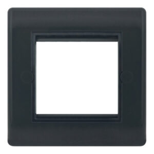 Selectric Frontplate 1G Media & 2G Aperture Grey