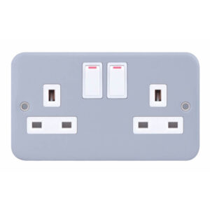 Selectric Metal Clad - 13A Socket Outlets 2G (Back Box Included)