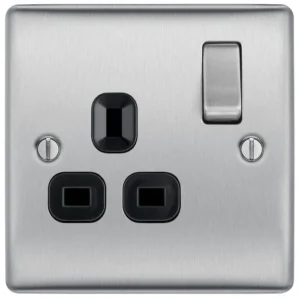 BG Nexus Metal - Brushed Steel 13A 1G - Black/Grey/White Inserts