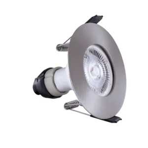 Integral Evofire IP65 Round Satin Nickel LED Downlight with GU10 Holder - ILDLFR70D002