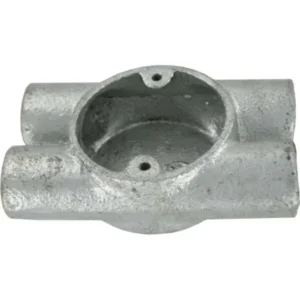 Galvanised H Twin Through Conduit Box 20mm & 25mm (Sold Individually)