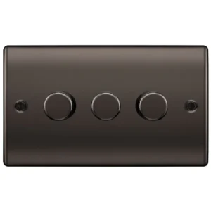 BG Nexus Metal - Black Nickel 3G Dimmer Switch 200W