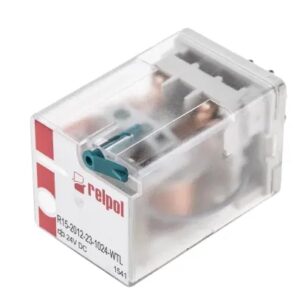 R15-2012-23-5012-WTL, Relpol Plug In Power Relay, 24V DC Coil
