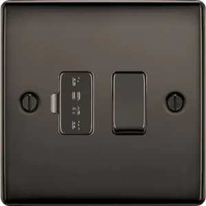 BG Nexus Metal - Black Nickel 13A Switched Fused Connection Unit