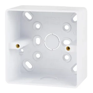 Univolt SFR1/44 44mm 1 Gang Back Box PVC