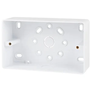 Univolt SFR2/44 44mm 2 Gang Back Box PVC