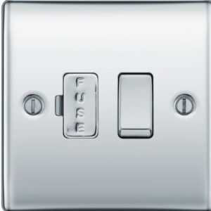 BG Nexus Metal - Polished Chrome 13A Switched Fused Connection Unit