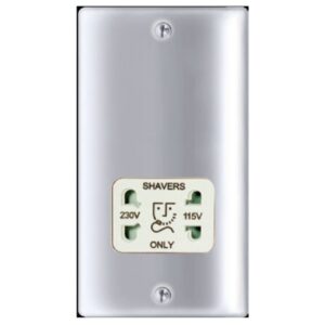 BG Nexus Metal Polished Chrome - Dual Voltage 115/240V - White Insert