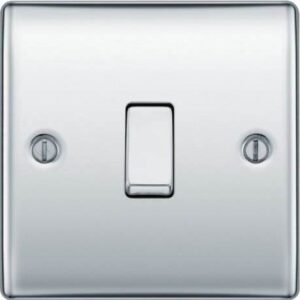 BG Nexus Metal - Polished Chrome - Light Switch 1G Intermediate 20A 16AX