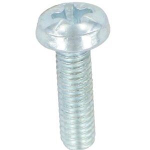 Pozi Pan-Head Steel Machine Screws BZP M4 x 10 (Box 100)