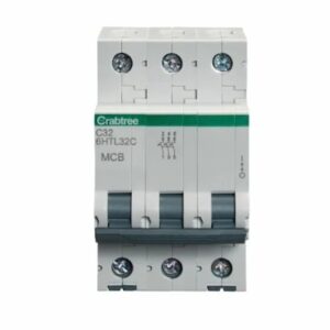 Crabtree 6HTL63C MCB Triple Pole Type C 63A 10kA