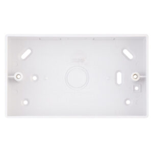 Selectric Smooth 2 Gang 30mm Box ABS