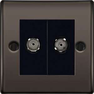 BG Nexus Metal Black Nickel - 2G Co-axial Socket