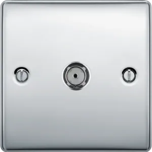 BG Nexus Metal Polished Chrome - 1G Co-Axial Socket