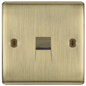 BG NABBTM1 Master Telephone Socket Antique Brass