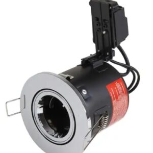 Aurora EN-FD102PC Lighting EFD™ 50W GU10 Fire Rated Adjustable Downlight Polished Chrome