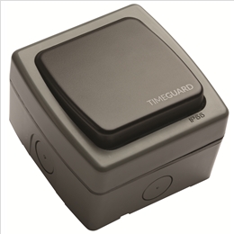 Timeguard TGVL01 Weatherproof Plateswitch 2Way 1G