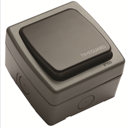 Timeguard TGVL05 Weatherproof Plateswitch DP 1G