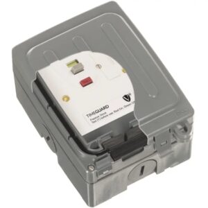 Timeguard WXT104NP Weathersafe Extreme Single Gang 13A Outdoor RCD Fused Spur
