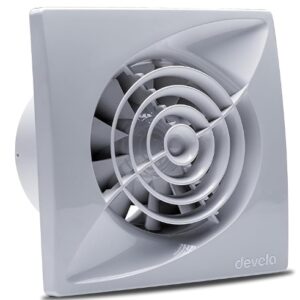 Devola 100mm Quiet Mixed Flow Bathroom Extractor Fan with Humidity Sensor DVQF100H