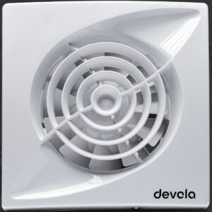 Devola 100mm Quiet Mixed Flow Bathroom Extractor Fan DVQF100