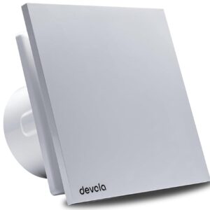 Devola 100mm Quiet Mixed Flow Tile Bathroom Extractor Fan DVQTF100