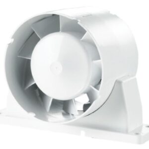 Blauberg TUBO-U-100T 100mm Inline Timer Shower Fan Duct Mounted Axial Ventilation Extractor 4"