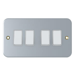 Chint 4G 2 Way Light Switch Metal Clad