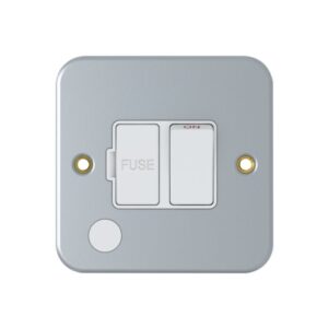 Chint 13A Switched Fused Spur Metal Clad with Flex Outlet