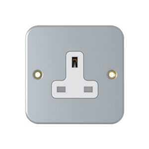 Chint 1G 13A Unswitched Socket Metal Clad